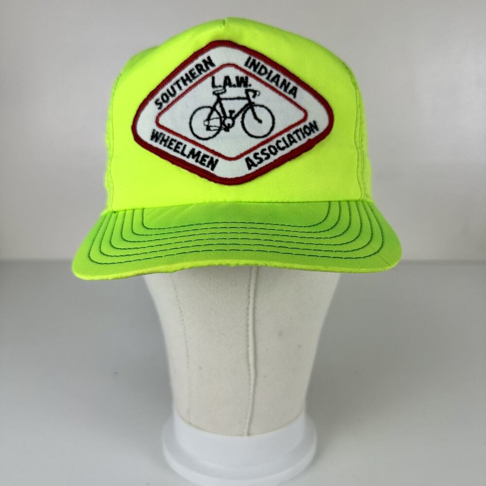 Vintage Southern Indiana Wheelmen Association LAW Trucker Hat Patch Snapback